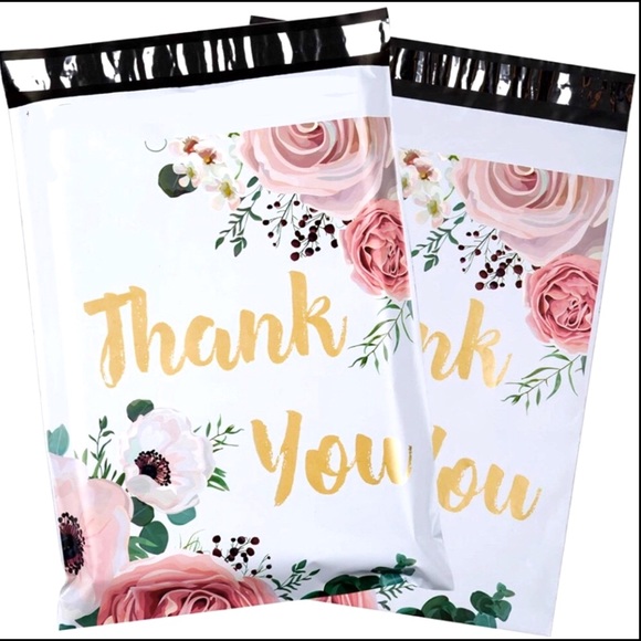 NEW Poshmark Packages "Thank you!" Gift Wrap Shipping Supplies Set ~ 3 Items - Picture 9 of 11